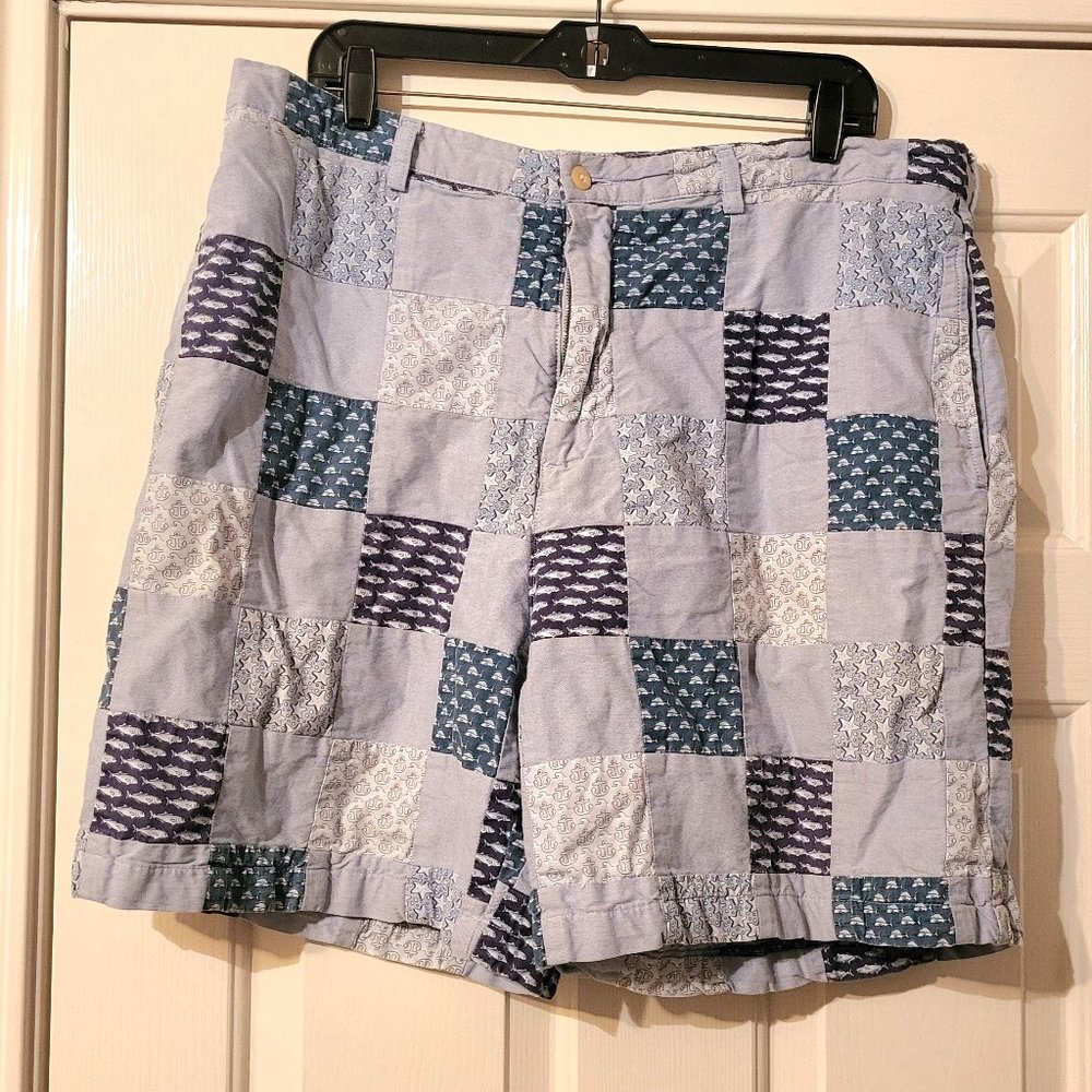 Vineyard Vines Blue Patchwork Shorts - image 1